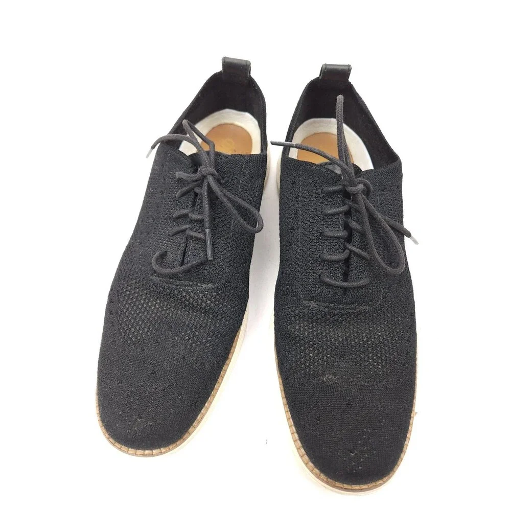 Cole Haan C27959 Grand OS Wingtip Men’s Size 8 M Oxfords Black Stitchlite